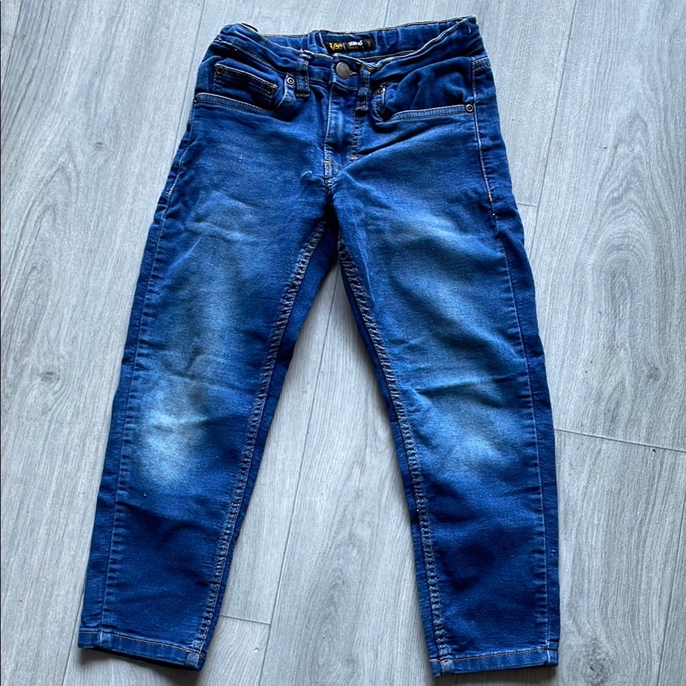 Lee Classic Blue Denim Straight-Leg Jeans